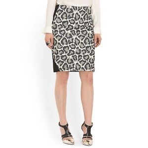 Diane Von Furstenberg Emma Leopard Print Pencil Skirt